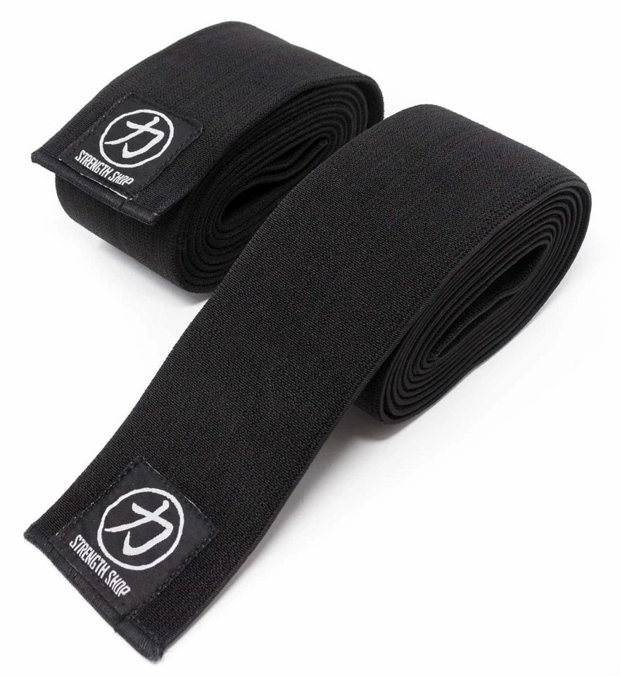 Strength Shop Thor Knee Wraps - Black - 2m & 2.5m (strongman powerlifting) - Image 1 of 1