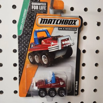 2013 Matchbox ATV 6x6 RED MBX Explorers on a Mission 58/120 - Image 1 of 4