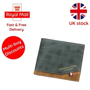 Short Men Wallets Slim Classic Coin Pocket Photo Holder Small Male Wallet - Picture 1 of 8
