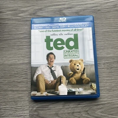 Ted [Unrated] (Blu-ray/DVD, 2012, Canadian) Same Day Shipping - Tested - Image 1 of 4