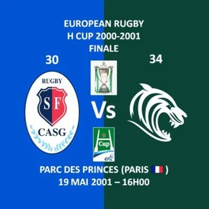 MAGNET RUGBY # STADE FRANCAIS Vs LEICESTER TIGERS H CUP FINALE 2001 - Picture 1 of 1