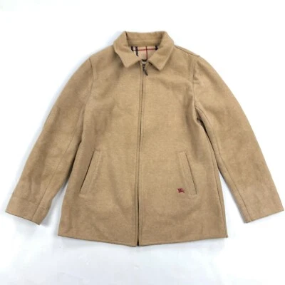 Abrigo de lana Burberry para mujer 42 pequeño forrado a cuadros Nova beige logotipo de lujo * Foto 1 de 4