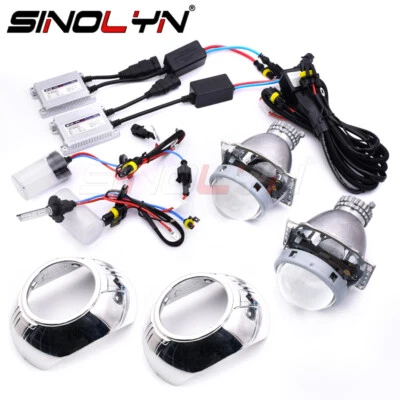 Metal 3.0'' HID Bi-xenon Projector Lens Headlight Retrofit Kit 4300K 6000K 8000K - Image 1 of 4