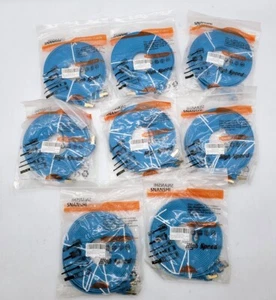 8x X001XJ1E7V Cat 7 Ethernet Cable 30ft Blue..Switch /Router /Modem /Patch panel - Picture 1 of 3
