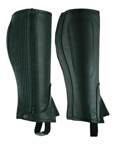 LuxHide unisexe adultes vache haut de gamme cuir haut de gamme demi-chapeaux noir et marron - Photo 1/7