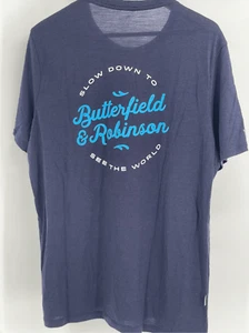 Camiseta Icebreaker Butterfield Robinson Hombres XL Azul Lana Merino Manga Corta - Imagen 1 de 11