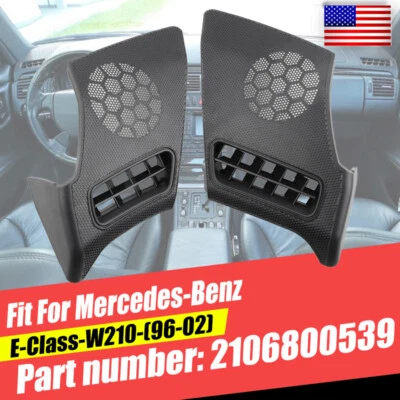 Fits Mercedes Benz W210 E320 E430 E300 E420 Dash Vent Speaker Grille Covers 2pcs - Image 1 of 4