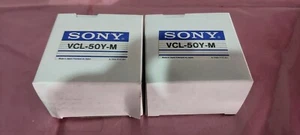 Lot of 2 NEW Sony VCL-50Y-M Lens Make Offers!UPS Shipping! B-2 - Picture 1 of 3