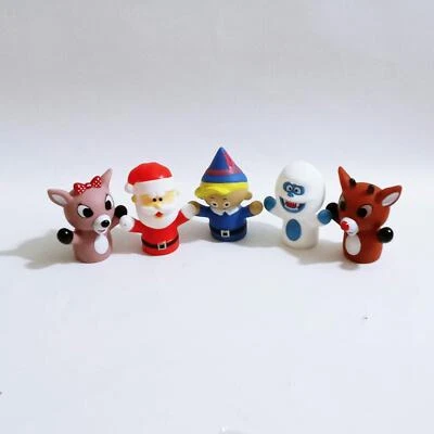 Rudolph The Red Nose Reindeer Figure Puppets Set of 5 (mt) - Image 1 of 4
