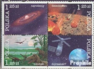 Stamps Poland 2004 Mi 4162-4165 block of four used 2004 History the Earth - Picture 1 of 1
