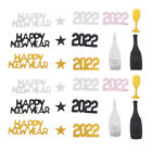 3 Packs 2022 New Year Bright Plastic Sparkle Wine Bottles