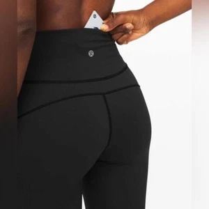 Lululemon In Movement Tight 25" *Everlux in Black Size 8 W5BPGS - Picture 1 of 12
