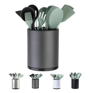 Kitchen Utensil Holder Extra Large 360rotating For Counter Organizer Stainless S - Picture 1 of 6