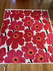 Marimekko Shower Curtain - 197.5 X 170cm - Polyester - 2010 - “Unikko” Pattern - Bild 1 von 16