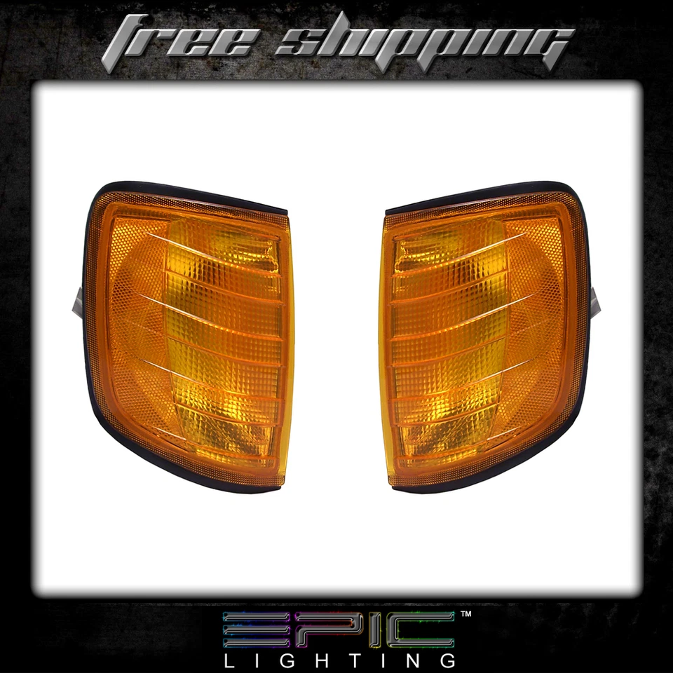 1986-1993 MERCEDES BENZ 260E 300E 400E 500E Signal Lights - Left Right Pair - Image 1 of 1