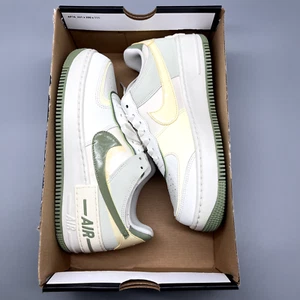 Nike Women's Air Force 1 Shadow ALL Sizes Pale Ivory Oil Green |FN6335-001| - Picture 1 of 8