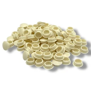 TAPAS DE TAPA DE ORIFICIO DE TALADRO DE 10 MM PARA MUEBLES DE COCINA CREMA - Imagen 1 de 2