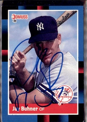 Donruss #545 Jay Buhner 1988 automático/firmado en persona Foto 1 de 2