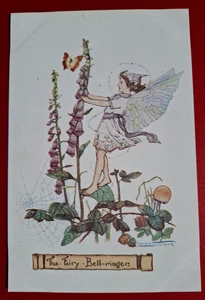 Unposted Vintage S&W Postcard - The Fairy Bell Ringer by Carrie Solomon #21 - Foto 1 di 2