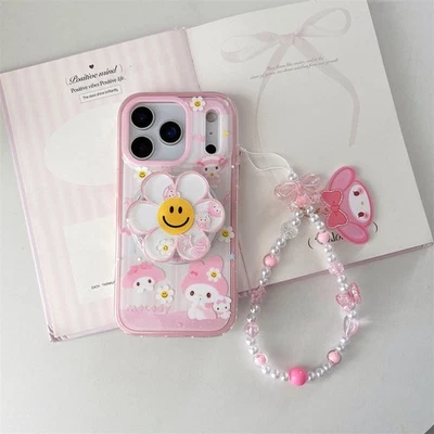 Lindo soporte seguro Melody Mag + cadena + funda para iPhone 17 Pro Max Plus 16 15 14 Foto 1 de 4