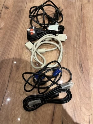 5 teiliges Kabel-Set | Netzkabel, VGA Kabel, I-Sheng Kabel | USA & Europa | NEU - Bild 1 von 4