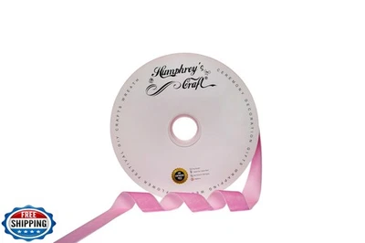 Humphrey's Craft 1 Inch Wide Pink Crushed Velvet Ribbons Spool - 25 Yards, Pe - Image 1 of 3