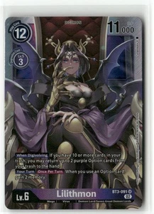 Lilithmon BT3-091 SR - Resurgence Booster Reprint - Digimon TCG NM - Bild 1 von 2