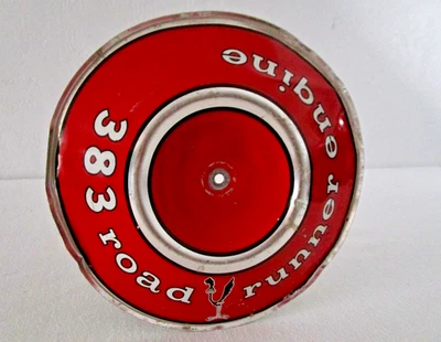 1968 1969 1970 MOPAR 383 Road Runner Air Cleaner Pie Tin - Image 1 of 4