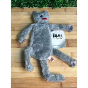 NWT Vintage Famous Earl The Dead Cat Plush 1988 "The last cat you'll ever need" - Picture 1 of 12