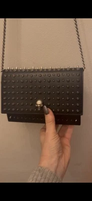 Alexander McQueen Skull, Stud Black Leather Handbag, Crossbody/shoulder/clutch - Image 1 of 3