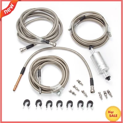 Línea de combustible de fijación rápida para Chevrolet Silverado 99-03 líneas trenzadas cabina extendida Foto 1 de 4