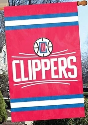 Nuevo logotipo de Los Angeles Clippers 2 caras 28x44 apliques de pancarta bandera bordada Foto 1 de 2