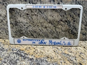 RARE Volkswagen VW Automobiles De San Miguel Allende Mexico License Plate Frame - Picture 1 of 4