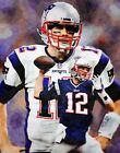 Tom Brady New England Patriots NFL Football Quarterback Art Print 1WC2