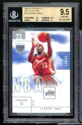 LeBron James Rookie Card 2003-04 Skybox LE #16 BGS 9.5 - Image 1 of 2