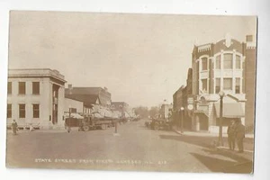 Geneseo, Illinois, State Street From First RPPC - Picture 1 of 2