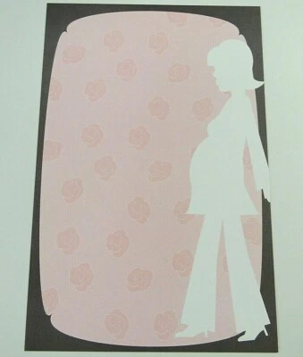 23 Invitaciones Baby Shower Niña Rosa Mamá Silueta Foto 1 de 2