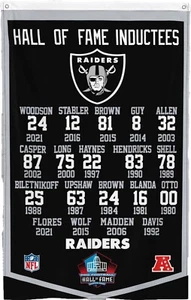 Oakland Raiders Football 3x5ft Hall of Fame Inductees Super Bowl Flag NFL Banner - Picture 1 of 2