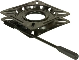 1100018 Locking 12-Way Seat Swivel - 6.75" Square with 0¡ Tilt, Black E-Coat - Picture 1 of 1