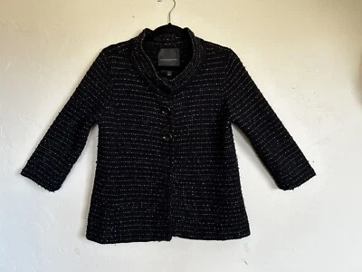 Cárdigan Classiques Entier Antilier negro tejido en cinta para mujer L Foto 1 de 4