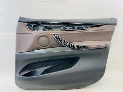 2015 2016 2017 2018 BMW X5 F15 painel da porta dianteira direita acabamento tampa marrom OEM  - Imagem 1 de 4