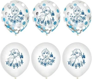 Frozen II Disney Princess Birthday Party Decoration Latex Balloons w/Confetti - Picture 1 of 1