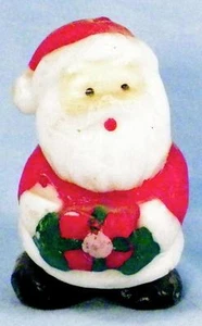 Santa Claus Christmas Candle Wax Decoration Vintage As Is Condition - Picture 1 of 4