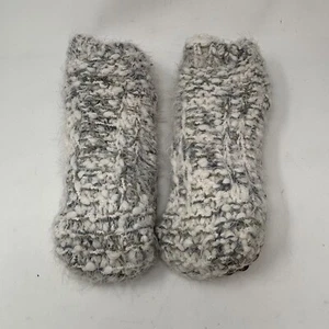 LEMON ANTHROPOLOGIE Women’s CABIN SHORTY Cozy Knit Slippers Marled Gray Size S/M - Picture 1 of 4