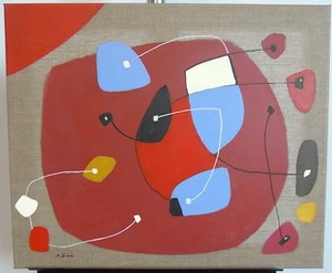 Michael Feicht (geb. 1959): "farbige Linien und Flächenkomposition" 2 - Picture 1 of 3