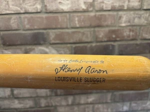 1970s Henry Aaron 29" Louisville Slugger Little League Baseball Bat 125LL Crack - Picture 1 of 10