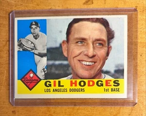 1960 Topps Gil Hodges #295 Los Angeles Dodgers HOF EX **free shipping** B - Bild 1 von 2
