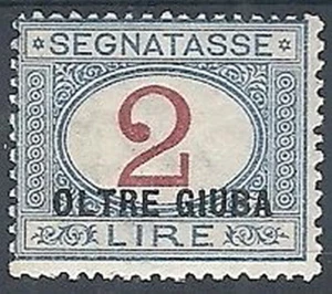 1925 OLTRE GIUBA STEUERMARKEN 2 LIRE MH * - RR10568 - Bild 1 von 1
