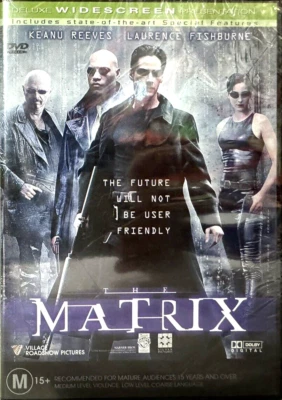 The Matrix Brand New Sealed DVD Keanu Reeves Laurence Fishburne Region 4 - Image 1 of 3