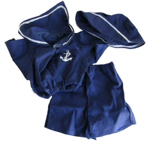 Armario Peanuts Snoopy’s AZUL MARINO Marinero TRAJE para Snoopy de Peluche Mediano, Fuera de Bolsa - Imagen 1 de 2